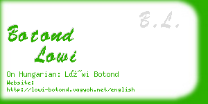 botond lowi business card